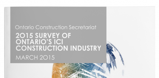 OCS Survey of Ont ICI Construction Industry MARCH 2015